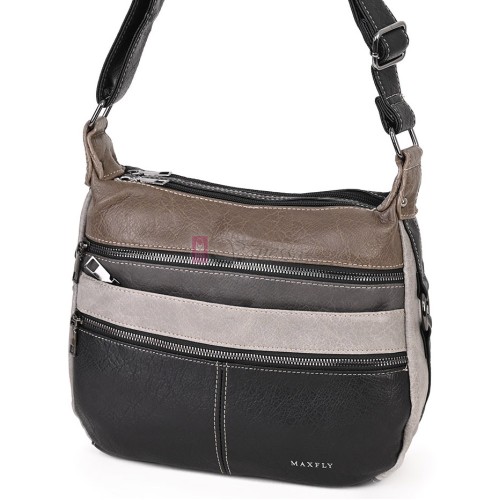 Дамска чанта от екологична кожа в черен цвят. Код: 9828A